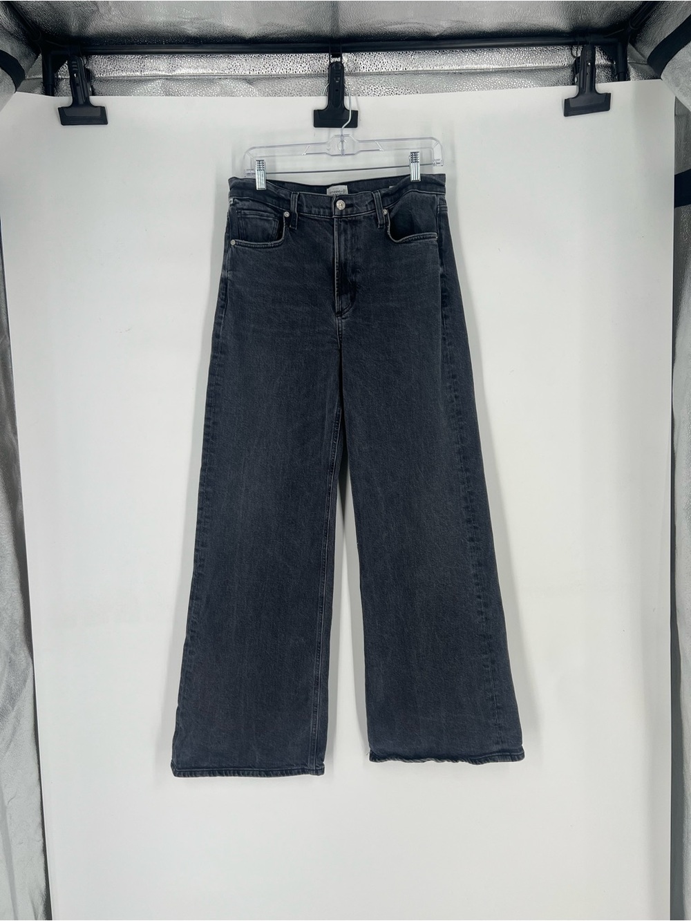Citizens of Humanity Paloma Dark Wash Black Straight Leg High Waist Jeans 28 - Picture 2 of 11